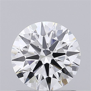 Picture of Lab Grown Diamond 1.03 Carats, Round with Ideal Cut, D Color, VVS2 Clarity and Certified by IGI
