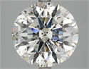 Natural Diamond 5.07 Carats, Round with Excellent Cut, H Color, SI2 Clarity and Certified by HRD
