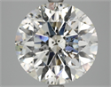 Natural Diamond 5.07 Carats, Round with Excellent Cut, H Color, SI2 Clarity and Certified by HRD