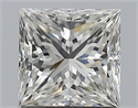 Natural Diamond 1.30 Carats, Princess with  Cut, I Color, VS1 Clarity and Certified by GIA
