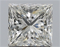Natural Diamond 1.30 Carats, Princess with  Cut, I Color, VS1 Clarity and Certified by GIA