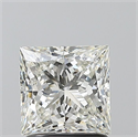 Natural Diamond 1.50 Carats, Princess with  Cut, I Color, SI2 Clarity and Certified by GIA