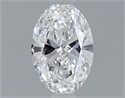 Natural Diamond 0.30 Carats, Oval with  Cut, D Color, VS2 Clarity and Certified by GIA