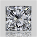 Natural Diamond 1.20 Carats, Princess with  Cut, G Color, VVS2 Clarity and Certified by GIA