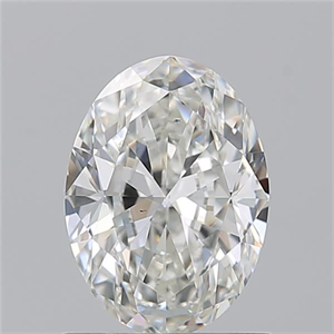 Picture of Natural Diamond 1.01 Carats, Oval with  Cut, H Color, VS2 Clarity and Certified by GIA