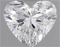 Natural Diamond 0.33 Carats, Heart with  Cut, D Color, VVS1 Clarity and Certified by GIA