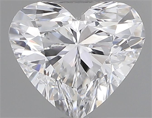 Picture of Natural Diamond 0.33 Carats, Heart with  Cut, D Color, VVS1 Clarity and Certified by GIA