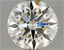 Natural Diamond 0.70 Carats, Round with Excellent Cut, L Color, VVS1 Clarity and Certified by GIA