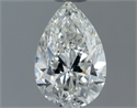 Natural Diamond 0.70 Carats, Pear with  Cut, H Color, VS2 Clarity and Certified by GIA