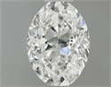 Natural Diamond 0.40 Carats, Oval with  Cut, H Color, VS1 Clarity and Certified by GIA
