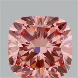 Picture of Lab Grown Diamond 2.01 Carats, CUSHION MODIFIED with  Cut, Fancy Vivid Pink Color, VS1 Clarity and Certified by IGI