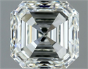 Natural Diamond 1.00 Carats, Asscher with  Cut, I Color, VVS2 Clarity and Certified by IGI