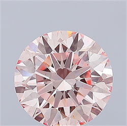 Picture of Lab Grown Diamond 3.89 Carats, Round with Excellent Cut, Fancy Intense Pink Color, VS2 Clarity and Certified by IGI