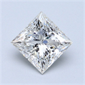 Diamante Natural 2.08 quilates, Princesa , Color H, claridad VVS2 y certificado GIA