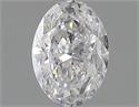 Natural Diamond 1.00 Carats, Oval with  Cut, D Color, SI2 Clarity and Certified by GIA
