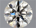 Natural Diamond 1.16 Carats, Round with Excellent Cut, K Color, SI2 Clarity and Certified by GIA