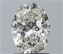 Natural Diamond 1.01 Carats, Oval with  Cut, H Color, SI1 Clarity and Certified by IGI