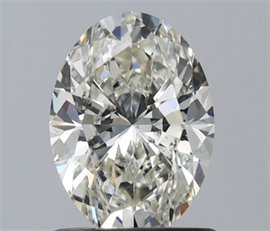 Picture of Natural Diamond 1.01 Carats, Oval with  Cut, H Color, SI1 Clarity and Certified by IGI