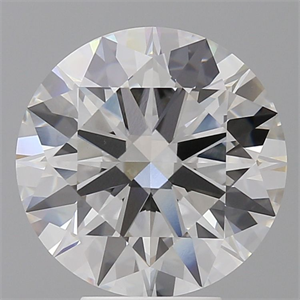 Picture of Lab Grown Diamond 5.51 Carats, Round with Ideal Cut, F Color, VVS2 Clarity and Certified by IGI