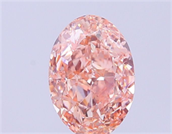 Picture of Lab Grown Diamond 2.01 Carats, Oval with  Cut, Fancy Vivid Pink Color, VS2 Clarity and Certified by IGI