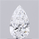 Natural Diamond 0.50 Carats, Pear with  Cut, D Color, VS1 Clarity and Certified by GIA