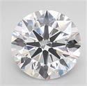 Lab Grown Diamond 2.91 Carats, Round with Ideal Cut, E Color, IF Clarity and Certified by IGI