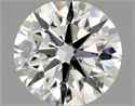 Natural Diamond 0.59 Carats, Round with Excellent Cut, H Color, VS2 Clarity and Certified by GIA