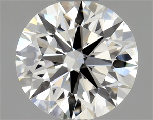 Picture of Natural Diamond 0.59 Carats, Round with Excellent Cut, H Color, VS2 Clarity and Certified by GIA