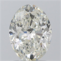 Natural Diamond 1.50 Carats, Oval with  Cut, J Color, SI1 Clarity and Certified by GIA