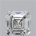 Natural Diamond 0.91 Carats, Asscher with  Cut, I Color, IF Clarity and Certified by GIA