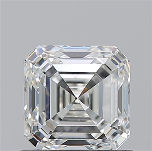 Picture of Natural Diamond 0.91 Carats, Asscher with  Cut, I Color, IF Clarity and Certified by GIA