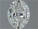 Natural Diamond 1.50 Carats, Oval with  Cut, F Color, SI1 Clarity and Certified by IGI