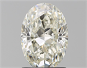 Natural Diamond 1.51 Carats, Oval with  Cut, K Color, SI1 Clarity and Certified by GIA