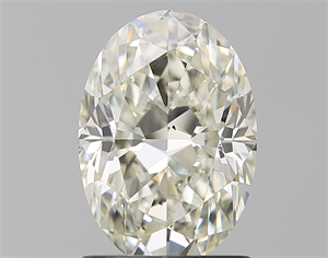 Picture of Natural Diamond 1.51 Carats, Oval with  Cut, K Color, SI1 Clarity and Certified by GIA