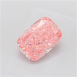 Picture of Lab Grown Diamond 1.67 Carats, CUSHION MODIFIED with  Cut, Fancy Vivid Pink Color, VS1 Clarity and Certified by IGI