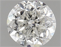 Natural Diamond 1.00 Carats, Round with Fair Cut, G Color, SI2 Clarity and Certified by HRD