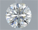Natural Diamond 0.70 Carats, Round with Excellent Cut, H Color, SI1 Clarity and Certified by GIA