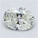 Diamante Natural 1.30 quilates, Ovalado , Color J, claridad VS1 y certificado GIA
