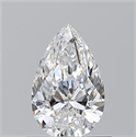Natural Diamond 0.70 Carats, Pear with  Cut, D Color, VVS1 Clarity and Certified by GIA
