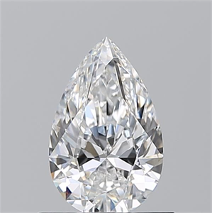Picture of Natural Diamond 0.70 Carats, Pear with  Cut, D Color, VVS1 Clarity and Certified by GIA
