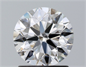Natural Diamond 1.40 Carats, Round with Excellent Cut, E Color, IF Clarity and Certified by GIA