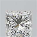 Natural Diamond 1.20 Carats, Princess with  Cut, G Color, SI1 Clarity and Certified by GIA