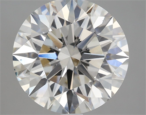 Picture of Lab Grown Diamond 5.38 Carats, Round with Ideal Cut, H Color, VS2 Clarity and Certified by IGI
