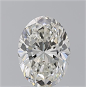 Natural Diamond 1.50 Carats, Oval with  Cut, I Color, SI1 Clarity and Certified by GIA