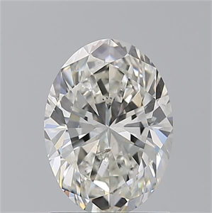 Picture of Natural Diamond 1.50 Carats, Oval with  Cut, I Color, SI1 Clarity and Certified by GIA