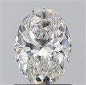 Natural Diamond 1.01 Carats, Oval with  Cut, E Color, SI1 Clarity and Certified by GIA