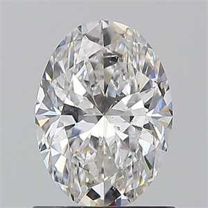 Picture of Natural Diamond 1.01 Carats, Oval with  Cut, E Color, SI1 Clarity and Certified by GIA