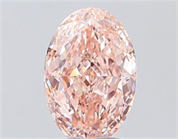 Picture of Lab Grown Diamond 1.52 Carats, Oval with  Cut, Fancy Intense Pink Color, VVS2 Clarity and Certified by IGI