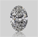 Natural Diamond 0.52 Carats, Oval with  Cut, F Color, SI1 Clarity and Certified by GIA