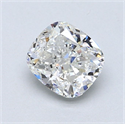 Diamante Natural 1.52 quilates, Del cojín , Color H, claridad SI1 y certificado GIA